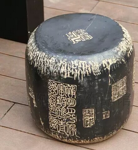 新中式仿古树脂家居会所创意工艺品 家居软装 摆件仿石凳 追忆|msdalam kategori perabot kediaman, Kerusi kelas, najis, najis lain - dari Buy2taobao.com untuk memberikan perkhidmatan ejen Taobao profesional membeli