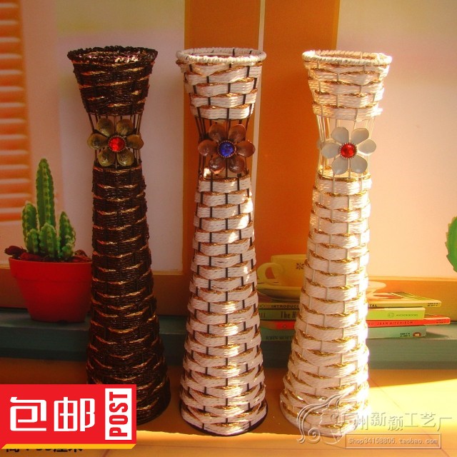 一个包邮25.5元 欧式花瓶-藤编花瓶--落地花插--高档花瓶在类目 家居饰品, 花瓶/花器/仿真花/仿真饰品, 花器/花瓶, 花瓶中 - 来自Buy2taobao.com提供专业的淘宝代购服务