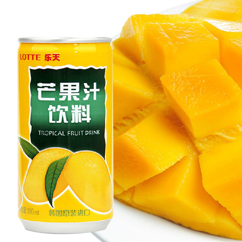 the republic of korea Imported Food Lotte Mango juice Drinks 180ml Canned summer fruit juice drinks leisure time Specialty productsin the Coffee/Oatmeal/Chongyin , Beverages , Fruit drinks category - from Buy2taobao.com to provide professional Taobao agent buy service