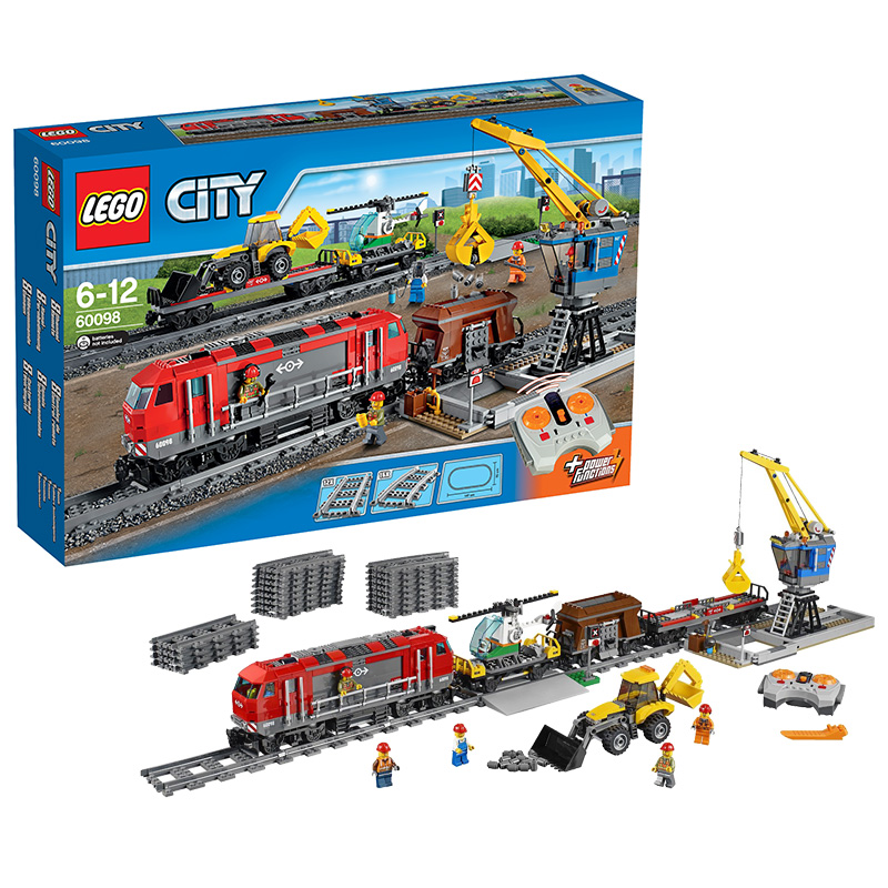 乐高城市组60098城市重载列车LEGO CITY 玩具积木益智趣味拼插