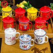 景德镇茶杯陶瓷大水杯带盖骨瓷器茶具办公会议杯礼盒包装