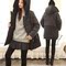 上下架计划:2014加厚秋冬装韩版中长款棉衣棉服大衣拼色连帽棉袄大码女士外套