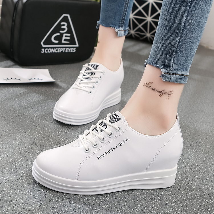 skate shoes new pattern Spring leisure time White shoes summer Inside heighten women's shoes Korean Edition student Versatile 2018 Spring white shoesin the Women's Shoes, Low shoes category - from Buy2taobao.com to provide professional Taobao agent buy service