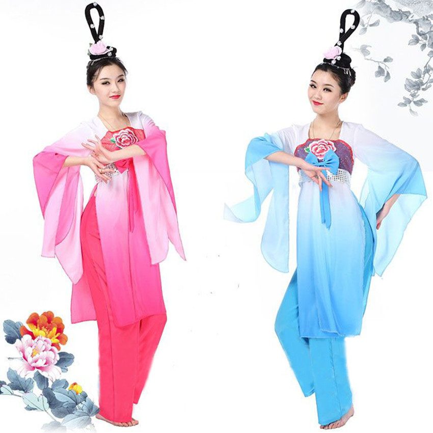 水袖舞蹈服古典惊鸿嫦娥七仙女表演出服装古代舞台古装民族新款女在类目 女装/女士精品, 唐装/民族服装/舞台服装, 民族服装/舞台装中 - 来自Buy2taobao.com提供专业的淘宝代购服务