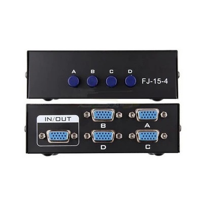 VGA切换器 4进1出 多台主机共享一个显示器 主机切换器 带线|msdalam kategori Aksesori Digital 3C, peralatan rumah & Aksesori, VGA penukar - dari Buy2taobao.com untuk memberikan perkhidmatan ejen Taobao profesional membeli