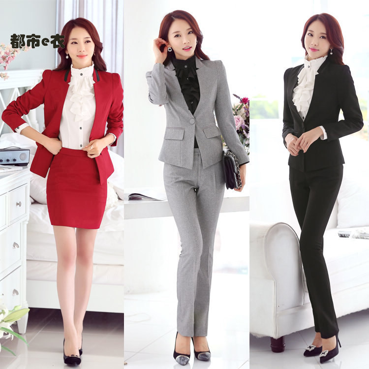 lady formal wear suit Beauty coverall Business Suits man 's suit college student Self cultivation Korean Edition Long sleeve interviewin the Women's clothing/Boutique , Set/Student uniforms/Work uniforms , Career pants suit category - from Buy2taobao.com to provide professional Taobao agent buy service