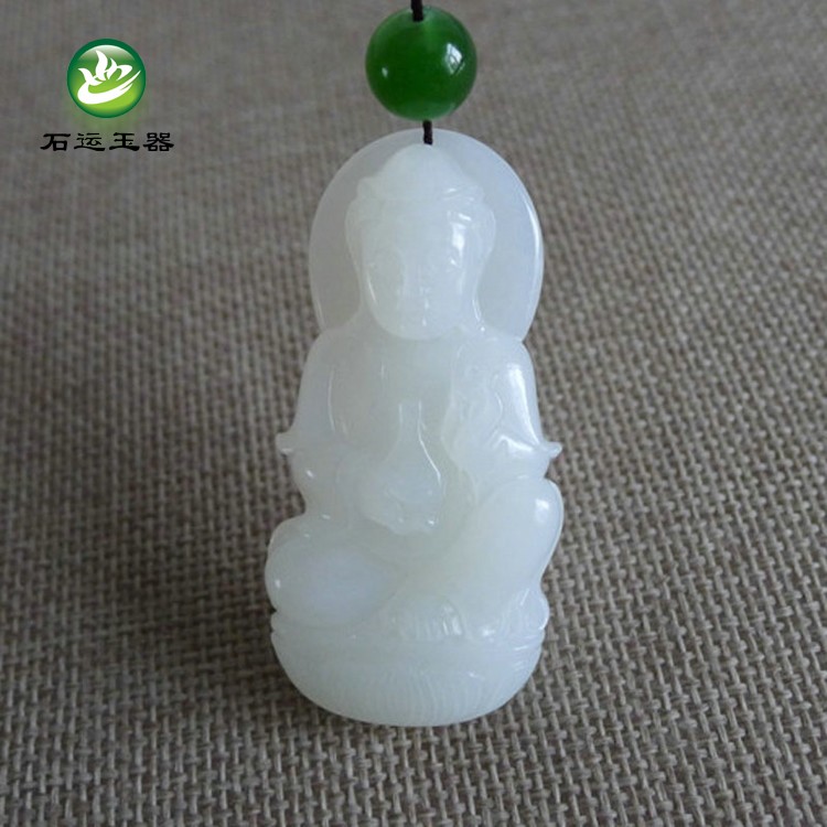 正宗天然新疆和田玉羊脂白玉觀音吊墜且末老坑原礦壹級白挂件男款在類目 珠寶/鑽石/翡翠/黃金, 和田玉, 頸飾中 - 來自Buy2taobao.com提供專業的淘寶代購服務