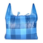 超大号蓝色塑料袋加厚手提服装进货收纳搬家打包背心马夹方便袋子