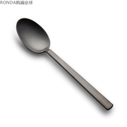 丹麦 OLE PALSBY DESIGN 不锈钢黑钛涂层午餐勺 西餐汤勺汤匙18cm
