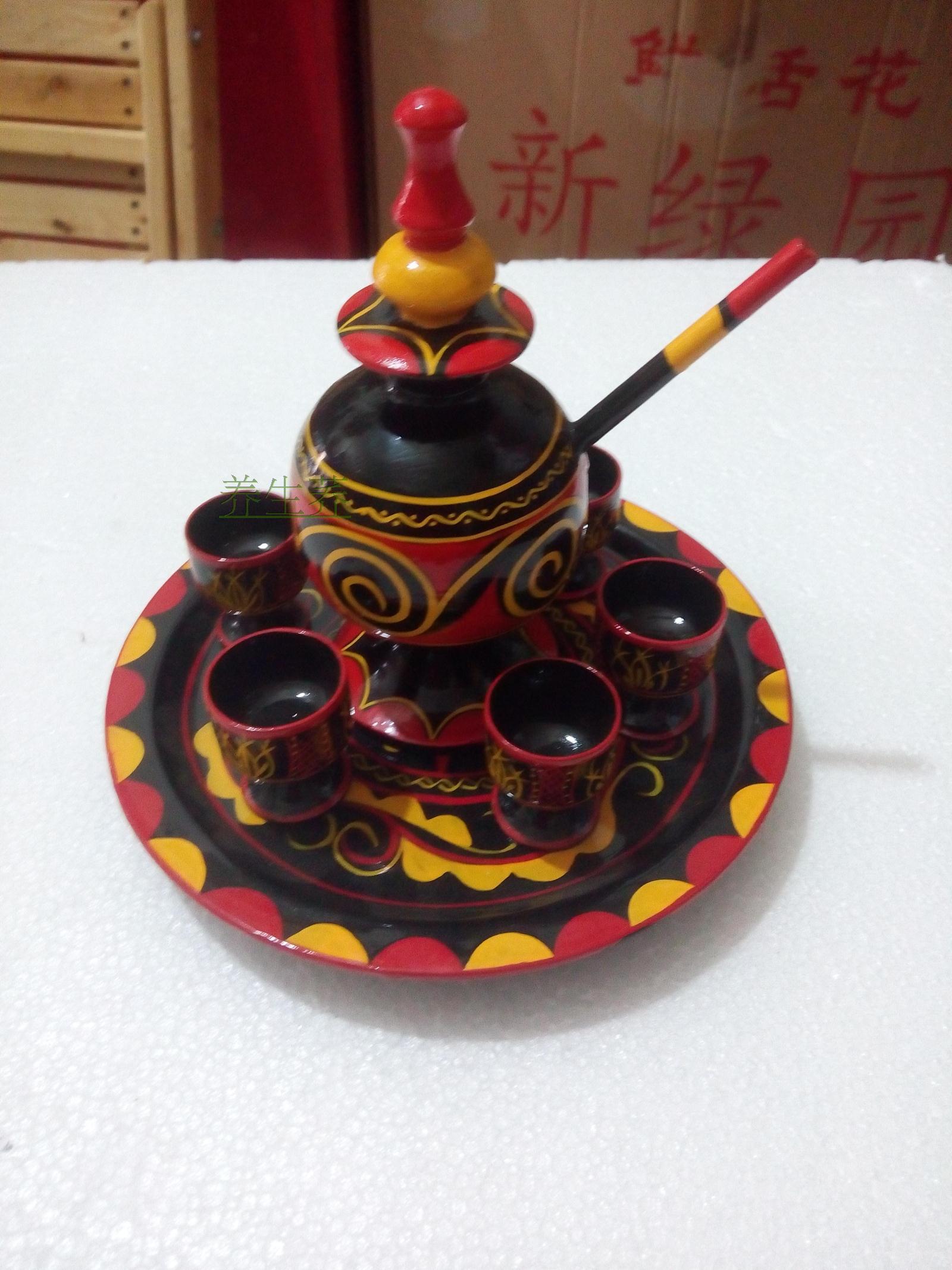 Sichuan Province Xichang Yi Lacquer ware Folk Crafts solid wood Wine tradition manual make Wenwanin the Arts and crafts , Minority handicrafts , Yi category - from Buy2taobao.com to provide professional Taobao agent buy service