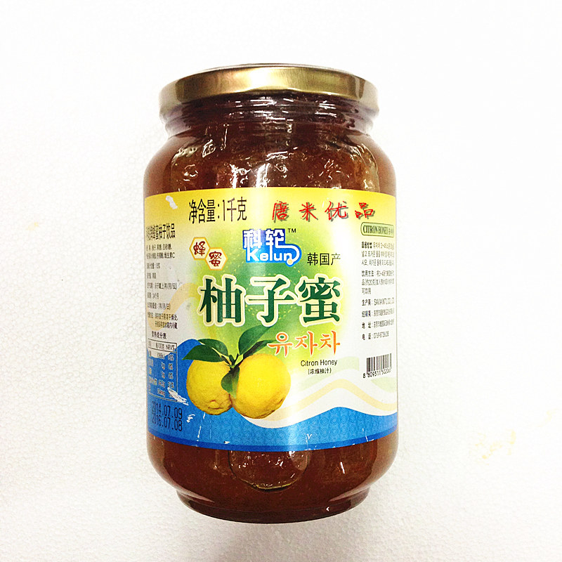 韩国进口科轮柚子茶 柚子蜜 蜂蜜柚子茶 1000g 科伦柚子茶柚子蜜