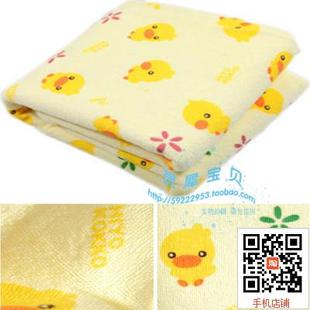 买4个 西松屋黄色小鸭宝宝隔尿垫纯棉免洗尿床防水垫