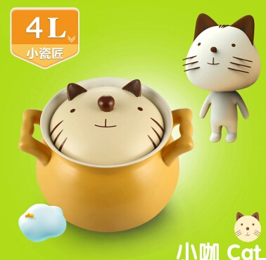 熊猫咪4L陶瓷砂锅炖锅煲汤炖熬石锅 韩国耐高温卡通可爱大号容量在类目 厨房/烹饪用具, 烹饪用具, 锅具/煲/烧水壶, 砂锅/石锅中 - 来自Buy2taobao.com提供专业的淘宝代购服务