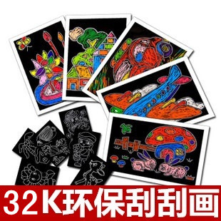 中号32开 儿童卡通DIY刮刮画/刮刮卡|msdalam kategori Toy/bayi/teka-teki/blok bangunan/model, Buatan tangan/DIY kreatif, buatan tangan lain - dari Buy2taobao.com untuk memberikan perkhidmatan ejen Taobao profesional membeli