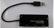 高速USB集线3.0 USB扩展hub分线器数据线读卡器键鼠标一分四