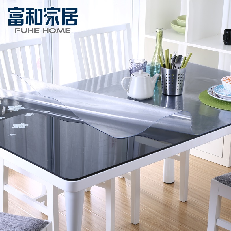 PVC桌布透明软质玻璃防水餐桌台布塑料桌垫免洗水晶板防油茶几垫