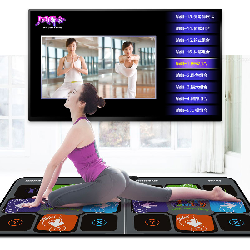 New HD MTV Double dance mat television computer Dual use Infinite download yoga square dance Dance Dance Revolutionin the Sports/Yoga/Fitness/Fans supplies , Dance mat category - from Buy2taobao.com to provide professional Taobao agent buy service