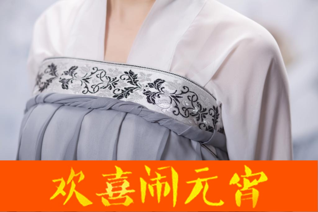 1:1实物纸样汉服打版 齐胸襦裙下裙 汉伊人汉服
