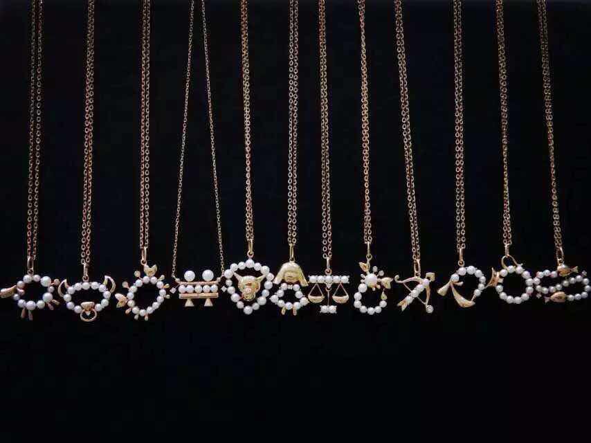 Artistic fate Zodiac 925 Silver Necklace natural freshwater Pearl Necklace exquisite Delicatein the Accessories/Fashion Jewelry, Necklace category - from Buy2taobao.com to provide professional Taobao agent buy service