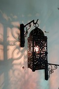 美式乡村铁艺壁灯摩洛哥镂空灯黑色壁灯漫咖啡过道壁灯欧式壁灯