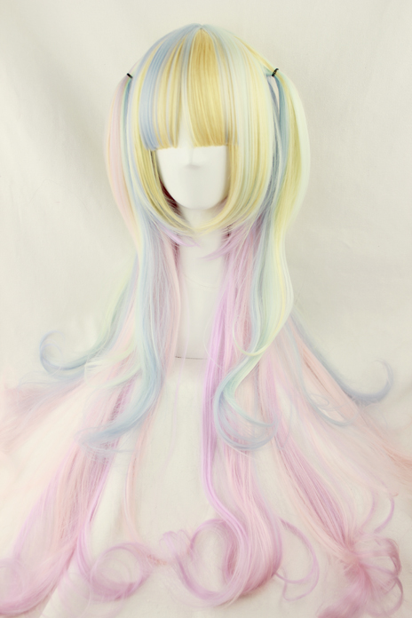 【kyouko/假发】{原宿/lolita} 冰淇淋五色 彩虹混色 80cm假发在类目 模玩/动漫/周边/cos/桌游, Cosplay服饰/道具/服务, COSPLAY配件/道具/人偶服中 - 来自Buy2taobao.com提供专业的淘宝代购服务