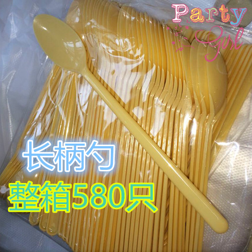 一次性用品 一次性勺子 奶茶勺 塑料勺 长冰羮 长柄勺580支足数在类目 餐饮具, 餐具, 叉/勺/筷套装中 - 来自Buy2taobao.com提供专业的淘宝代购服务