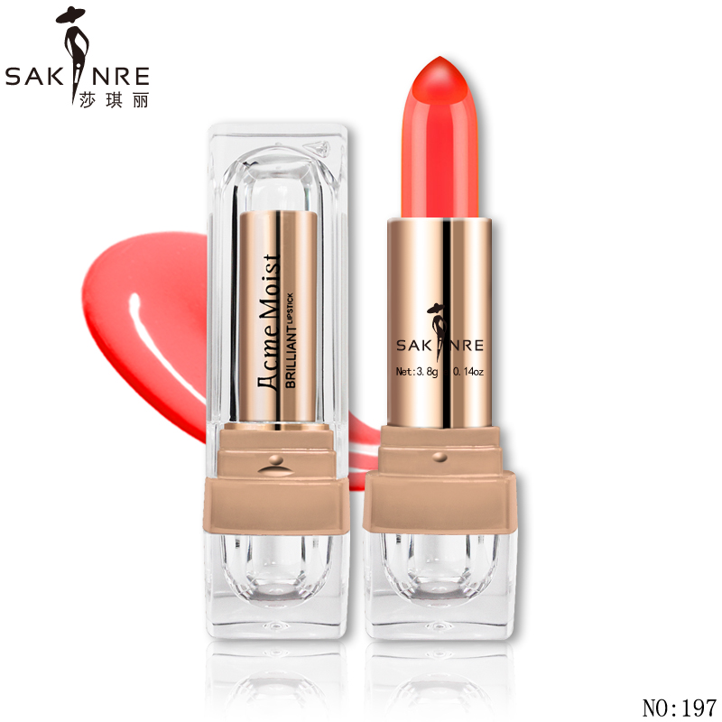 莎琪丽润唇温变防水唇膏变色口红滋润持久保湿