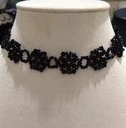 黑色水晶项链颈链短款项链流行款多色可选 奥地利水晶项链 时尚