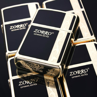 香港原装 zorro佐罗煤油打火机送礼防风创意 雕刻超薄正品火机