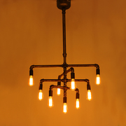 美式乡村复古铁艺loft工业水管吊灯吸顶灯仿古酒吧灯茶楼咖啡厅灯