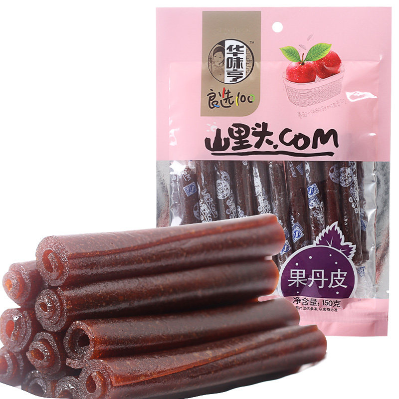 【天猫超市】华味亨果丹皮150g/包 山楂卷 山楂 果丹皮 山楂条