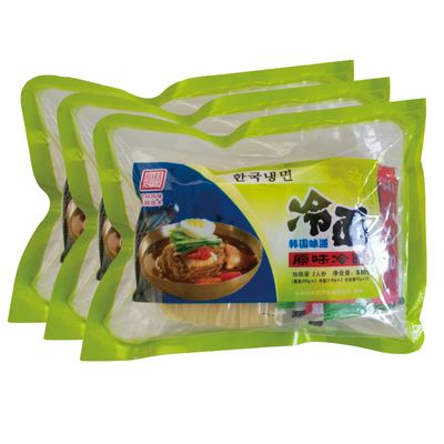 东北延边大冷面510g*3袋原味冷面6面饼24包料真空家庭装特价包邮