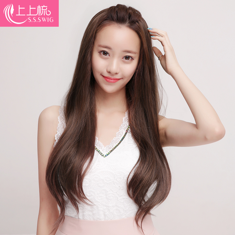Big wave Long curly hair Semi-caps Long Pear head Wig lady lifelike Wigsin the Hair Care/Wig , Wig , Whole wig category - from Buy2taobao.com to provide professional Taobao agent buy service