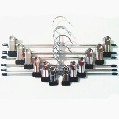 【天天特价】10个装韩版高档防滑浸塑裤架 加厚裤夹 带夹子的衣架