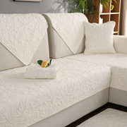 简约现代全棉沙发垫布艺全包客厅，四季防滑实木坐垫，沙发套罩巾通用