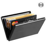 男士卡包 不锈钢金属创意卡夹 超薄男式RFID防消磁多卡位信用卡包