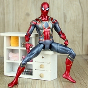 复仇者联盟3超凡蜘蛛侠，手办模型金属色关节，可动人偶公仔摆件玩具