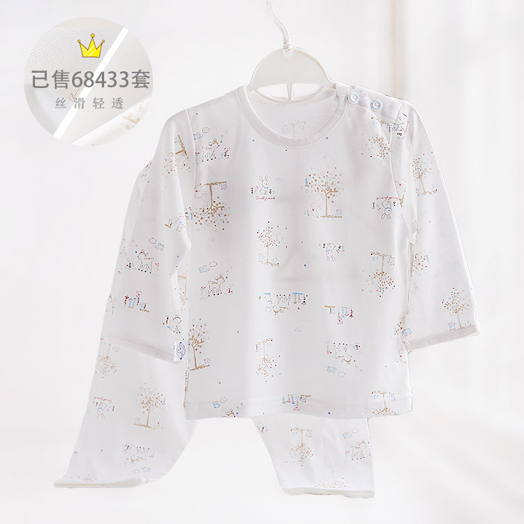 小素材竹纤维宝宝内衣套装夏季超薄款儿童空调服婴儿睡衣男童女童在类目 童装/婴儿装/亲子装, 儿童内衣裤, 内衣套装中 - 来自Buy2taobao.com提供专业的淘宝代购服务