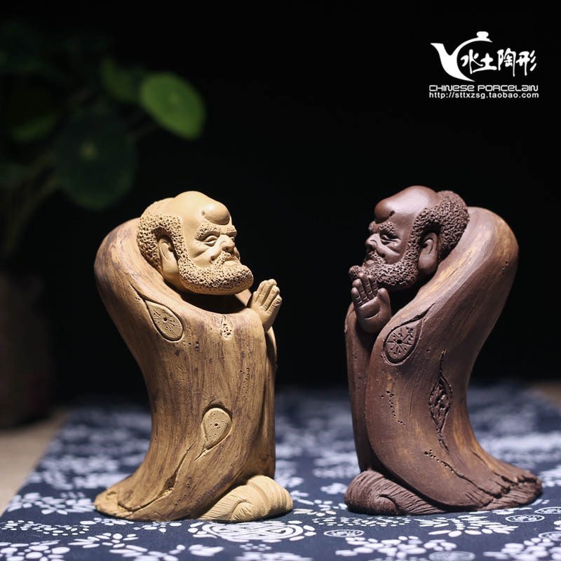 水土陶形 紫砂達摩 精品紫砂茶寵達摩擺件功夫茶具茶盤擺件配件在類目 餐飲具, 茶具, 茶道/零配中 - 來自Buy2taobao.com提供專業的淘寶代購服務