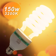 150w摄影灯泡拍摄灯泡，节能灯泡3200k三基色，影室灯专业灯泡