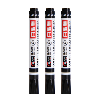 金万年白板笔 可擦记号笔 儿童红色蓝色黑色可加墨水画板笔