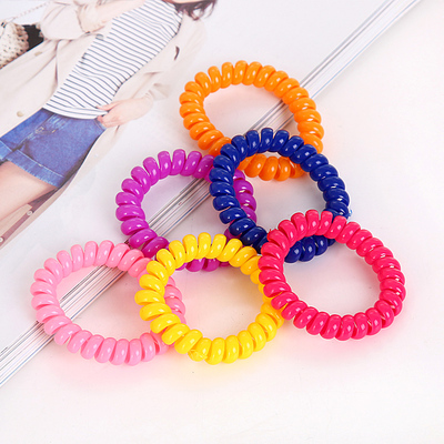 大号韩国电话线发圈头饰女士高弹力头绳发饰头圈头筋头绳发绳