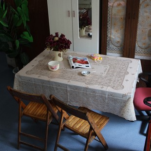 欧式高档防水防油免洗桌布PVC长方形烫金台布餐桌布茶几布中