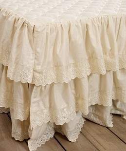 the republic of korea Imported Beige three layers Cake Lace pure cotton sewing Bed skirt Bedspreadin the Bedclothes , Bed skirts category - from Buy2taobao.com to provide professional Taobao agent buy service