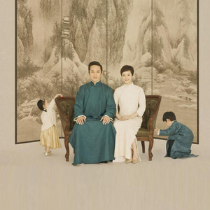 转卖邓超孙俪民国全家福亲子影楼写真服民国长