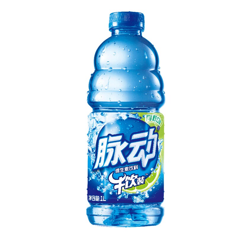 【天猫超市】脉动 维生素运动饮料  青柠口味 1L/瓶 牛饮装