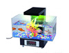 创意USB迷你鱼缸创意多功能生态鱼缸水族箱玻璃独立式鱼缸