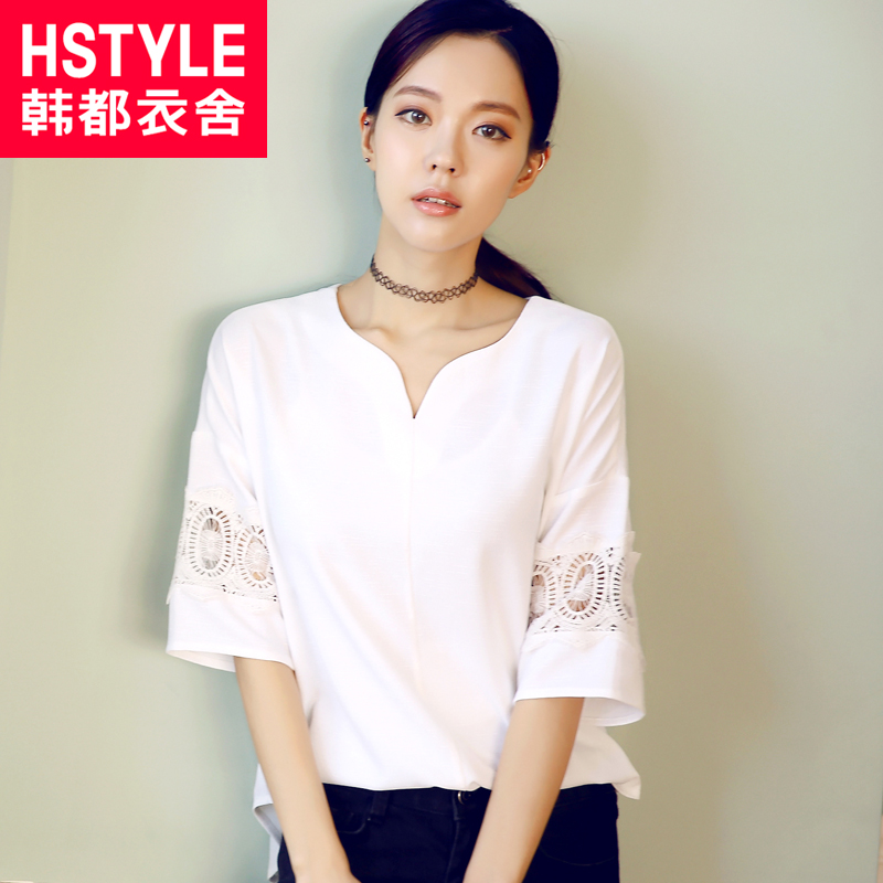 正品打折韩衣都舍2016春装新款女装时尚五分
