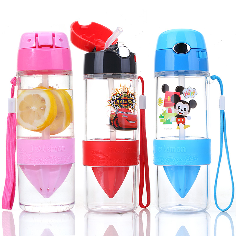 Disney children Water cup summer Leak proof kettle Straw cup pupil Simplicity Portable Readily Cupin the Tableware , Cup/Cups/Kettle , Lemon Cup category - from Buy2taobao.com to provide professional Taobao agent buy service
