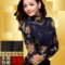 上下架计划:2014秋冬新款女子套头显瘦加厚加绒蕾丝打底衫女长袖长款冬上衣潮
